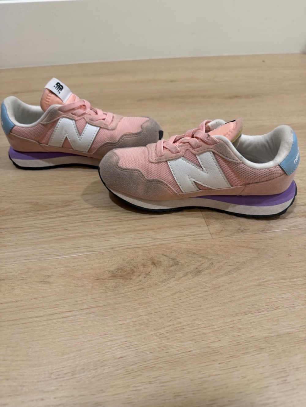 New Balance 327 Pink, Purple & Light Blue Retro Runner Sneakers
